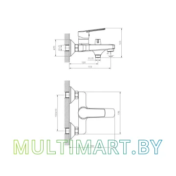 Смеситель Decoroom DR22036 картинка 2